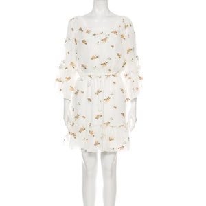 CUPCAKES AND CASHMERE Floral Print Mini Dress